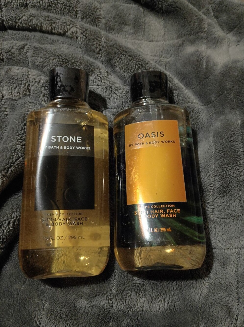 New Discontinued Bath & Body Works Stone and Oasis 10oz Body Wash Set
